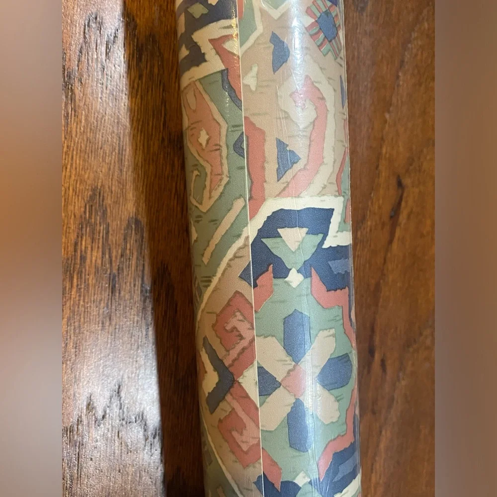 New Vintage Rosedale‎ Wallcoverings Inc., Aztec Geometric Pattern Wallpaper Roll